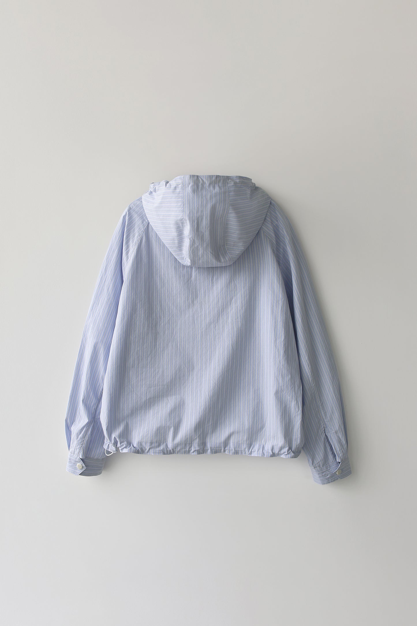 NOTHING WRITTEN - Castel Hoodie Anorak (Blue Stripe)