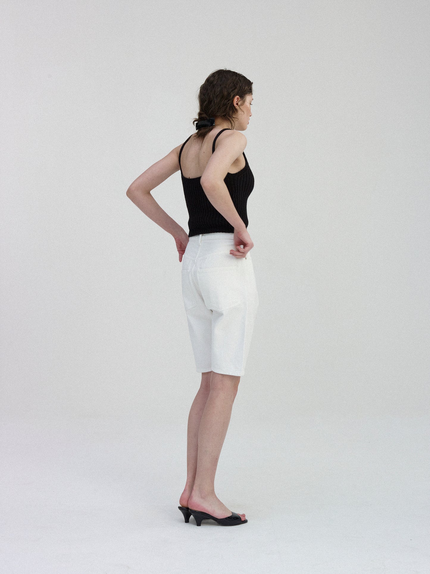 NOTHING WRITTEN - Jerry Knit Cami Top (Black)