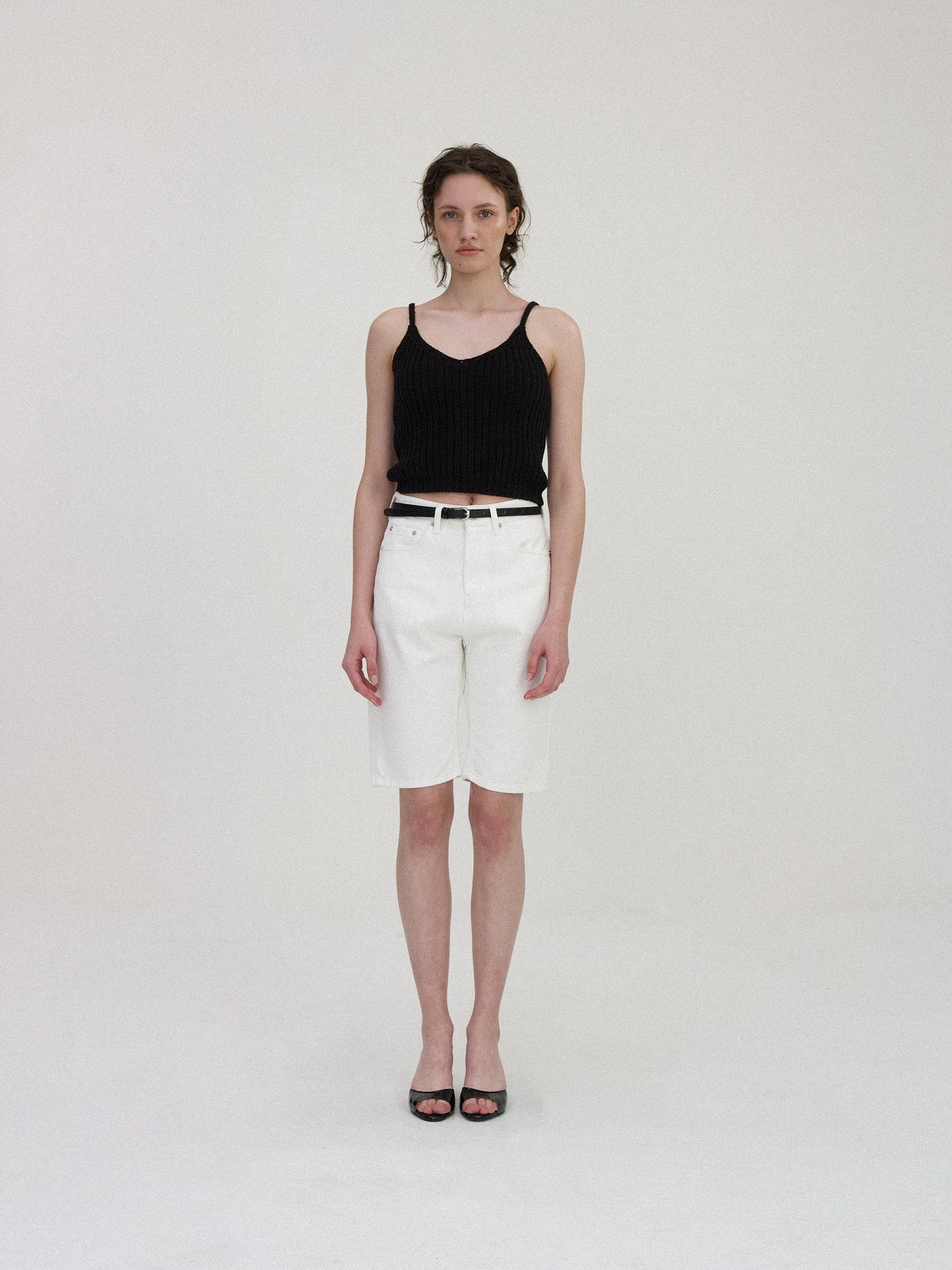 NOTHING WRITTEN - Jerry Knit Cami Top (Black)