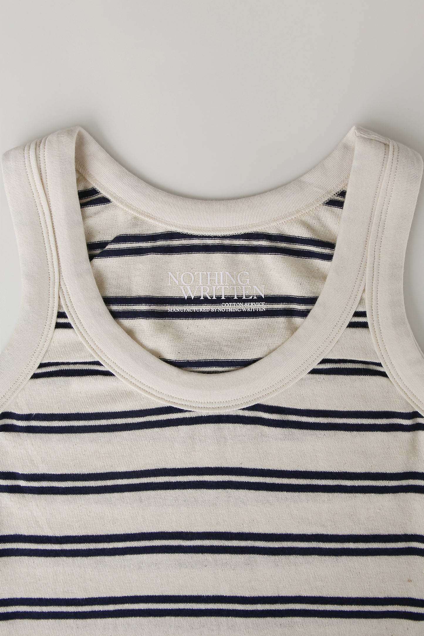 NOTHING WRITTEN - Tilly Stripe Sleeveless (Off White / Navy)