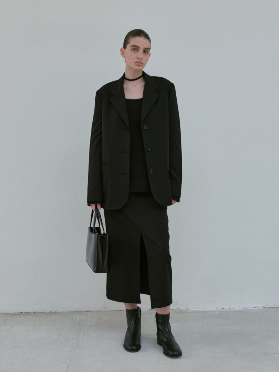 Tailored Single Jacket (Black)