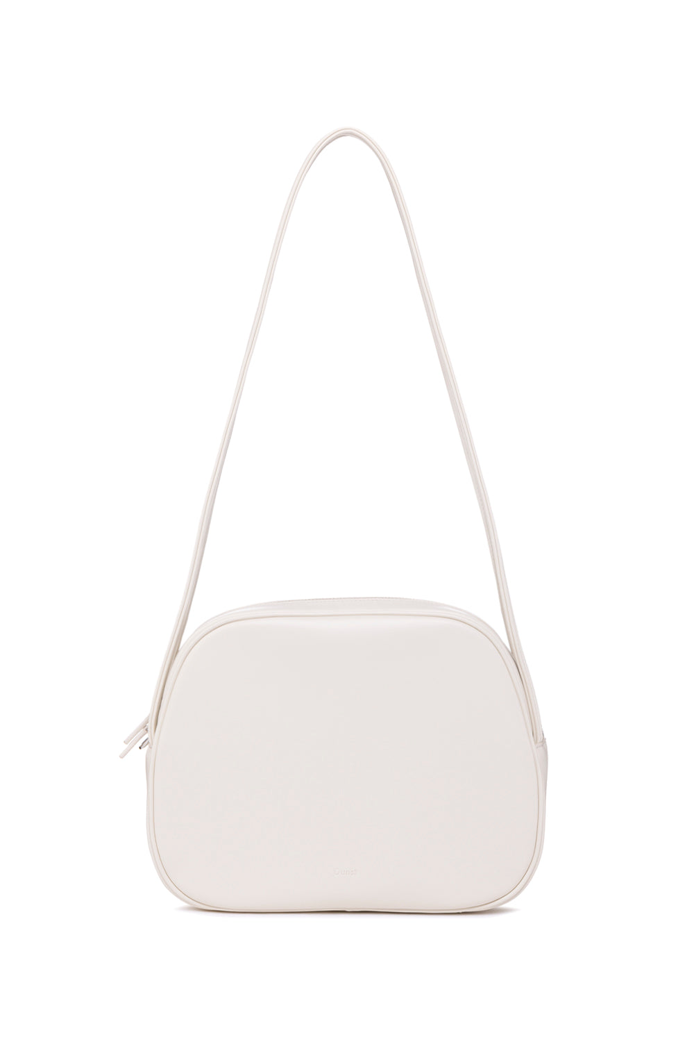 Leather Shoulder Point Bag (Cream)