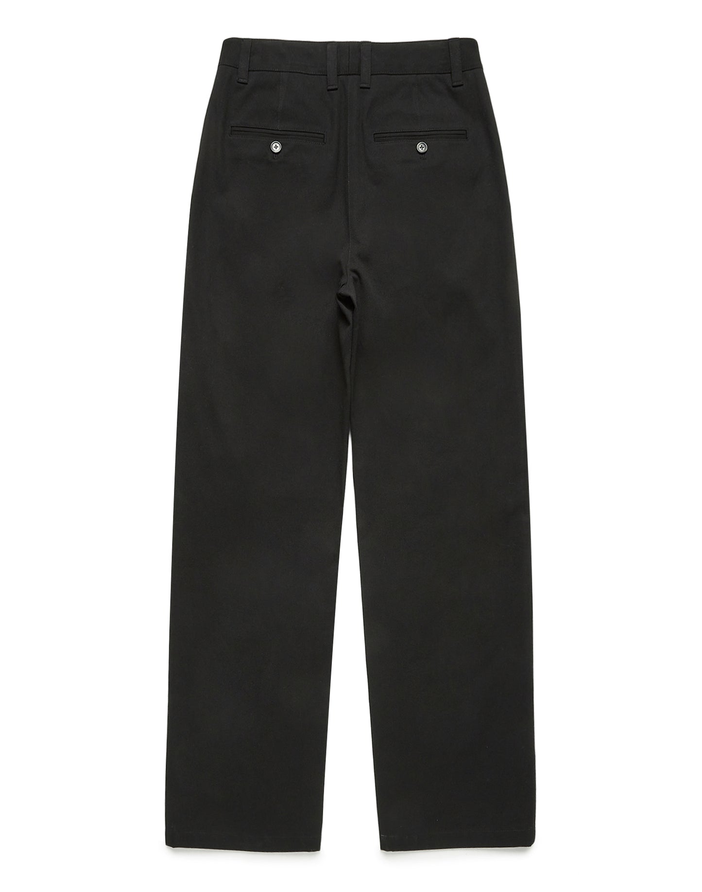 Semi-Wide Chino Slacks (Black)