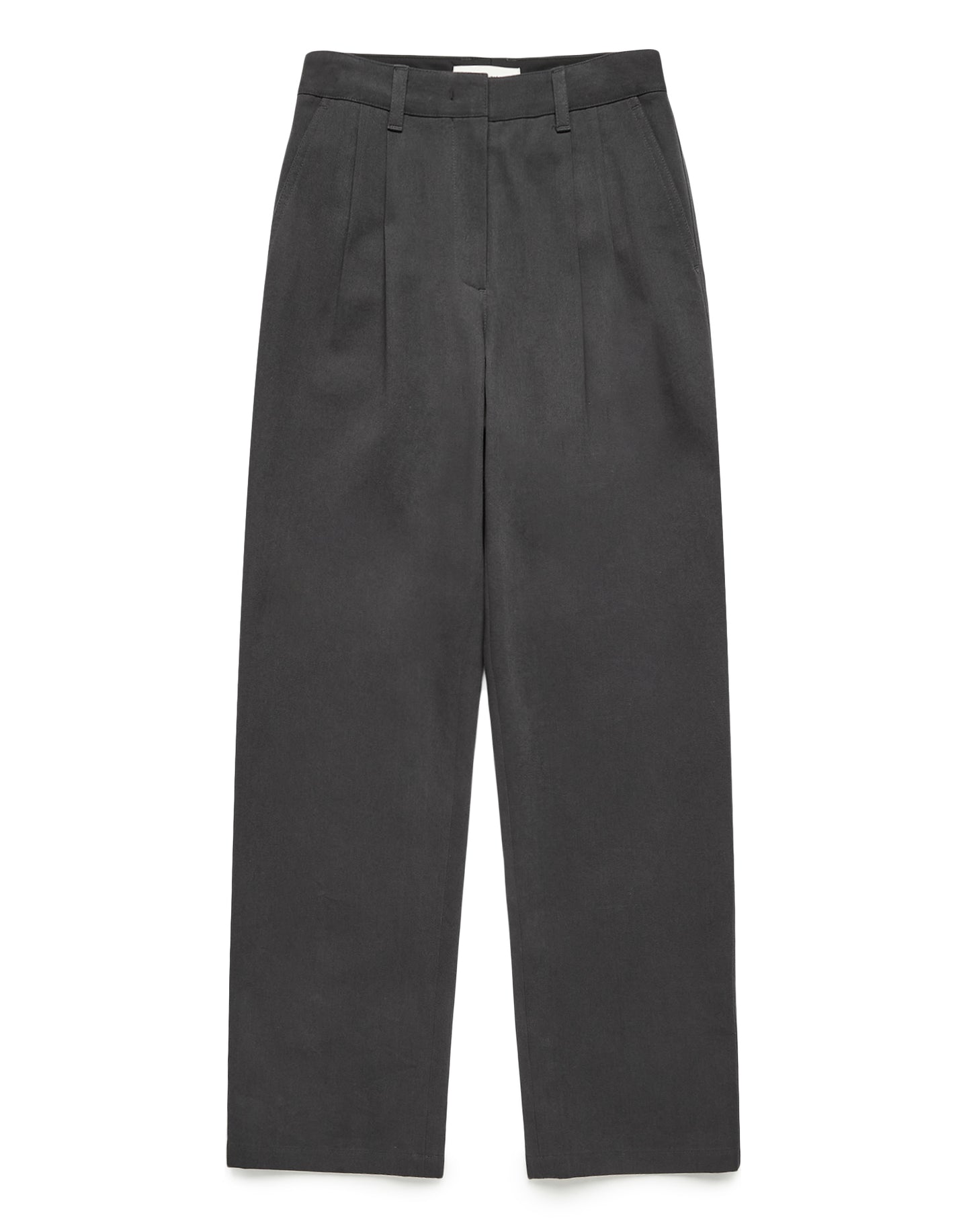Semi-wide Chino Slacks (Charcoal Grey)