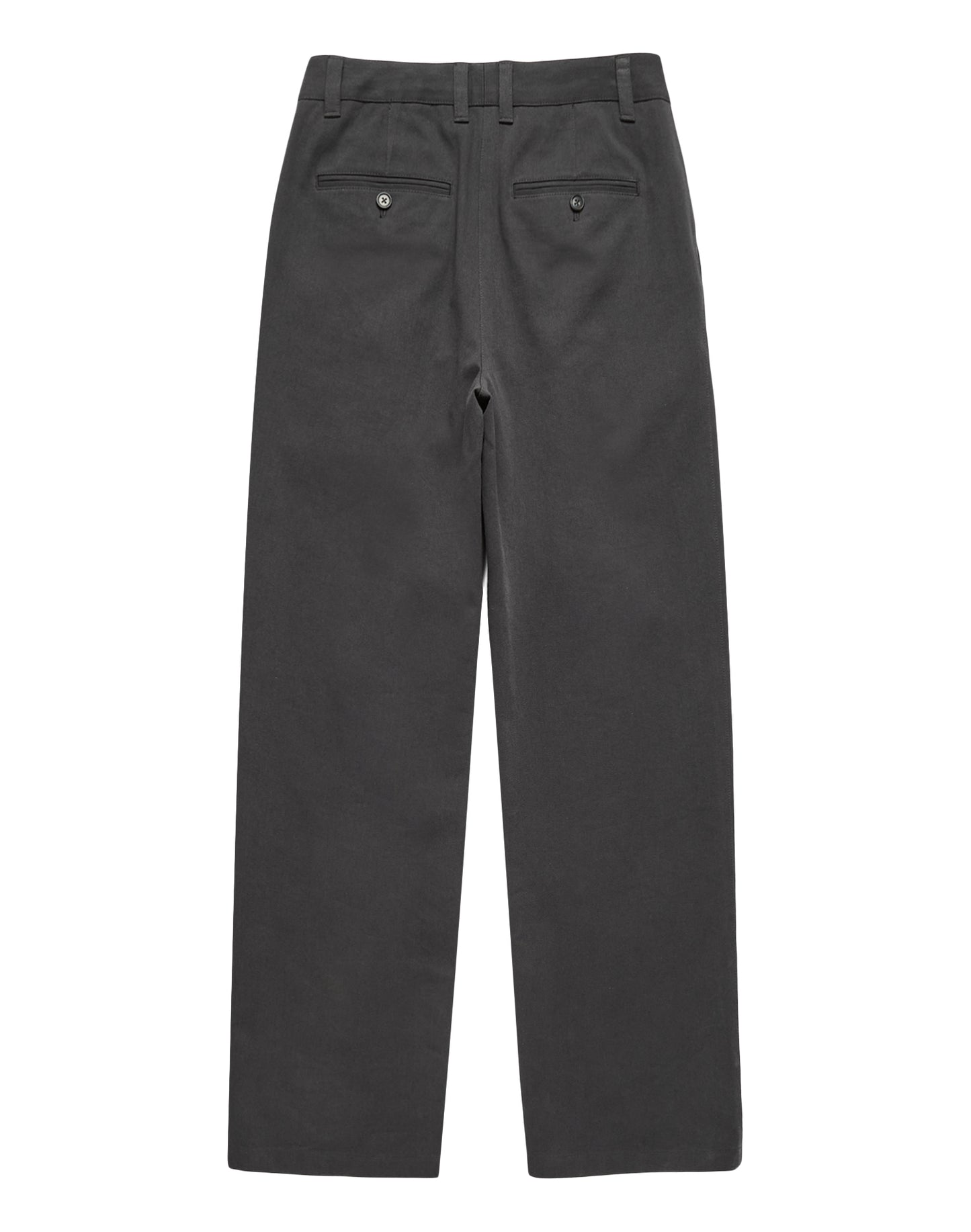 Semi-wide Chino Slacks (Charcoal Grey)