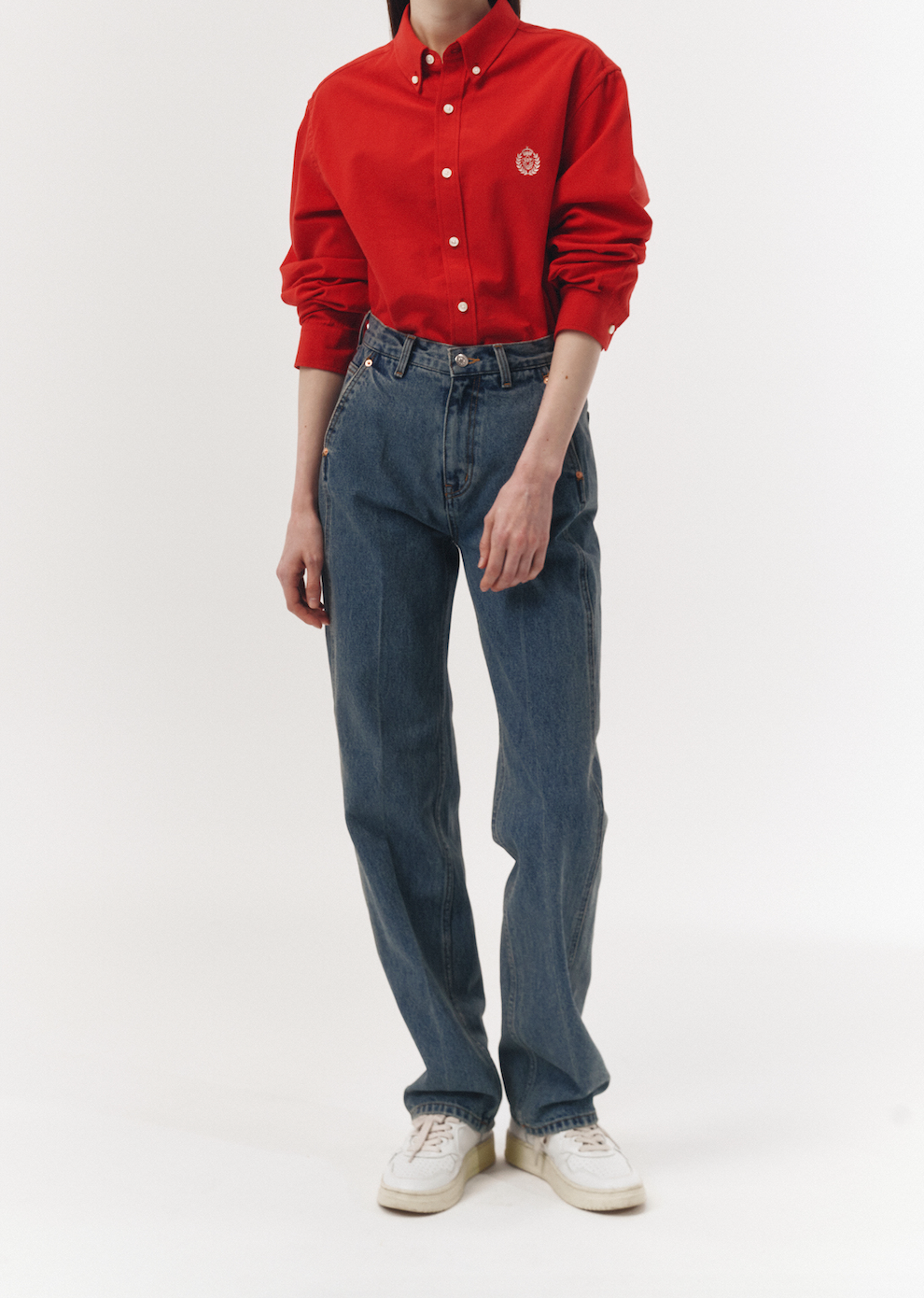 Classic Semi-Wide Jeans (Light Blue)