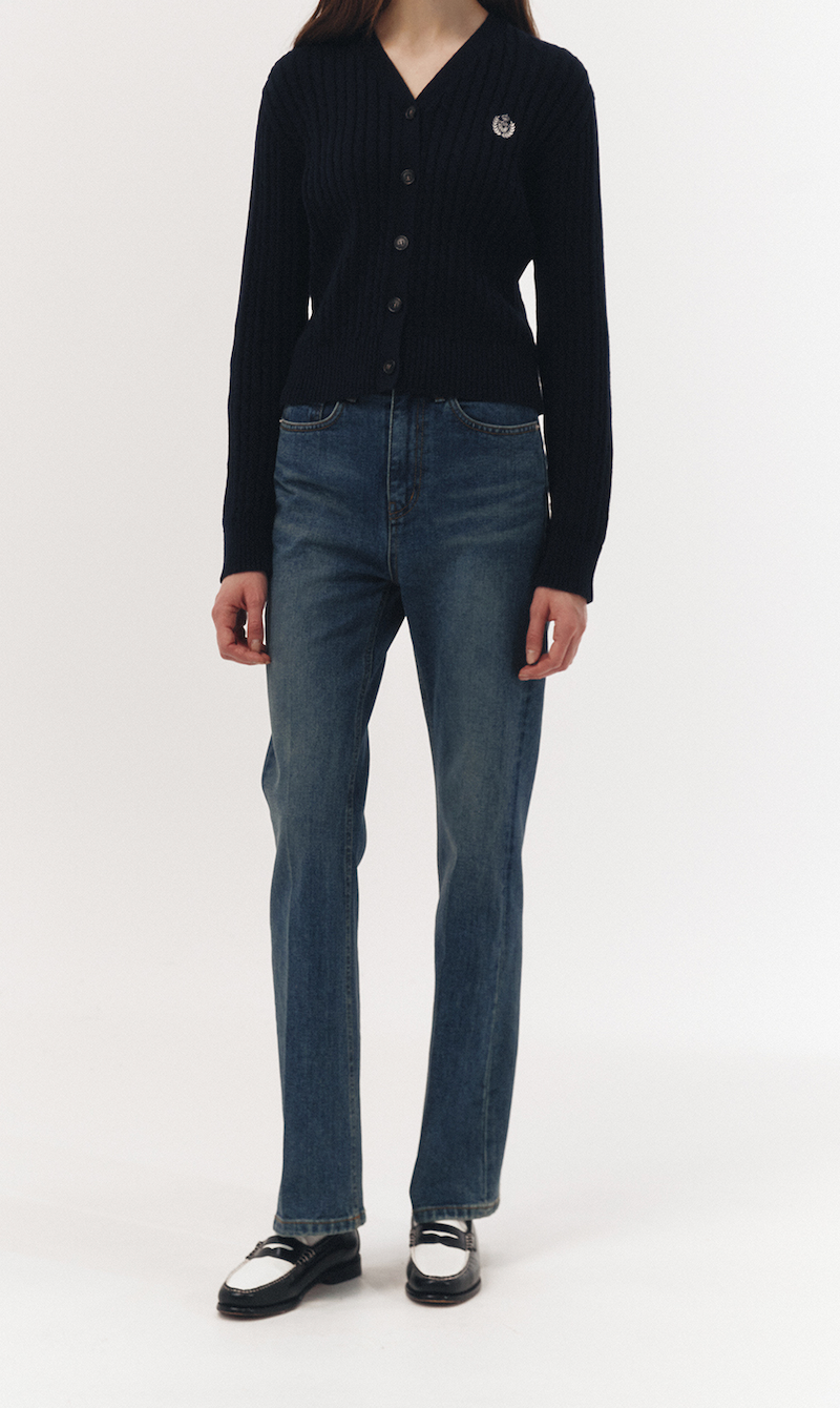 70's Semi Flared Jeans (Classic Mid Blue)