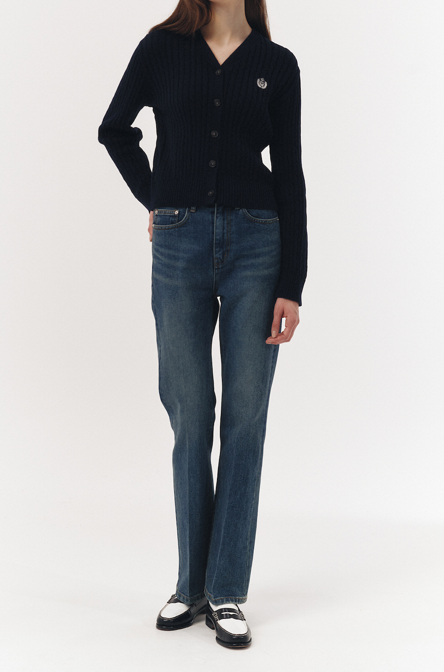 70's Semi Flared Jeans (Classic Mid Blue)