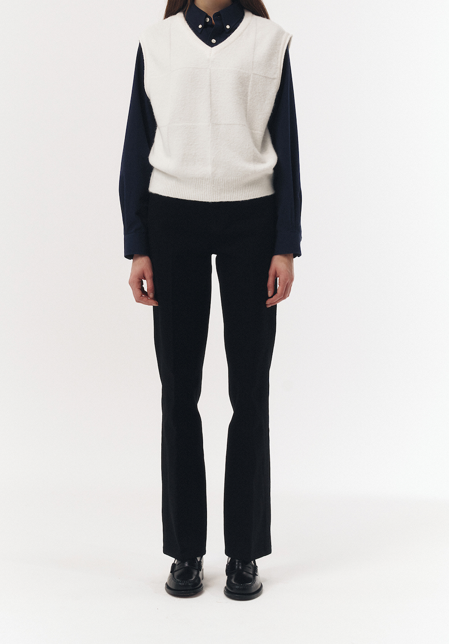 70's Semi Flared Jeans (Black)