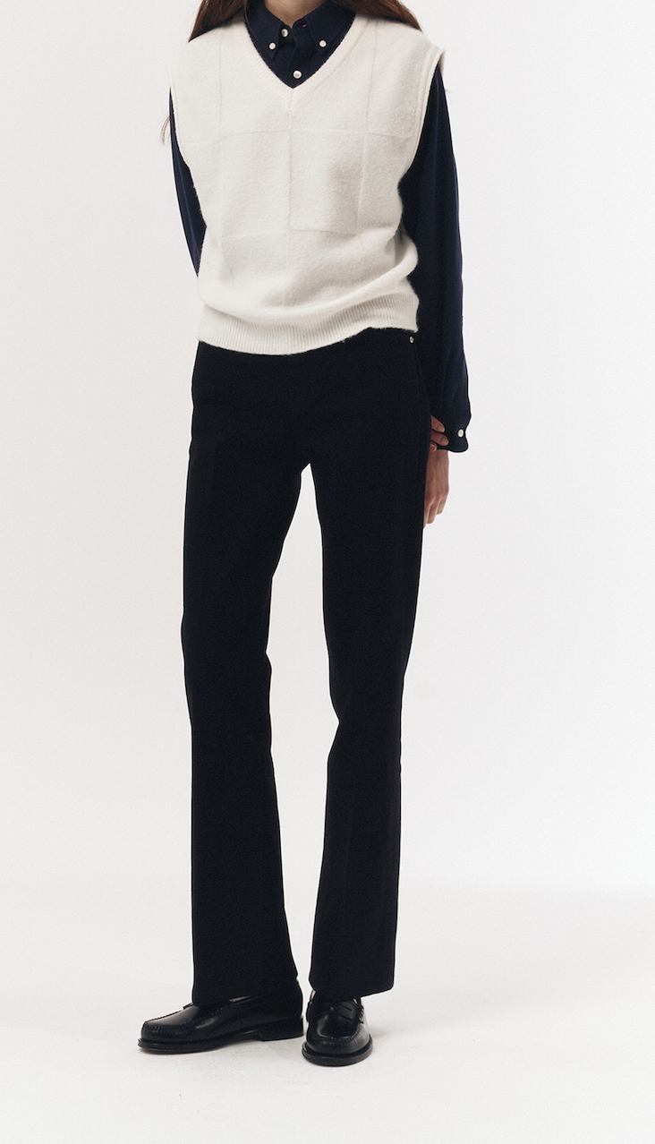 70's Semi Flared Jeans (Black)
