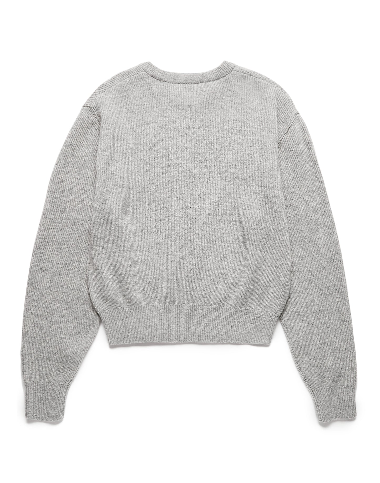 Unisex Buttoned Crewneck Sweater (Melange Grey))