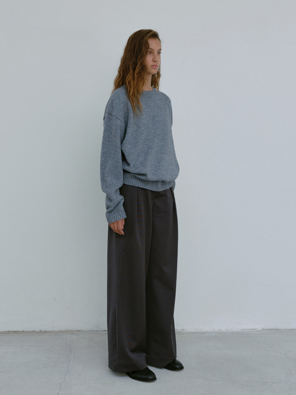 Alpaca Sweater (Baby Blue)