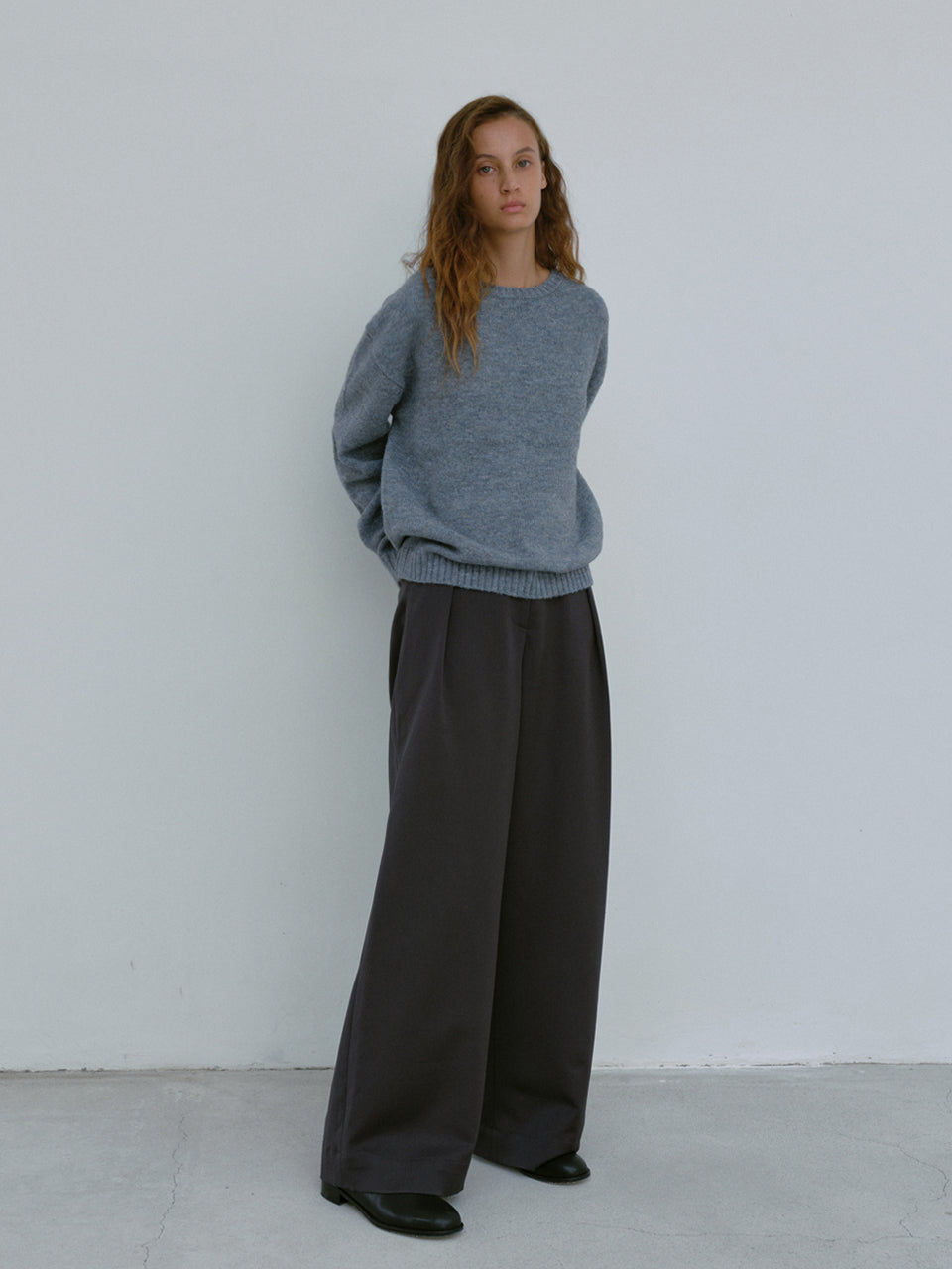 Alpaca Sweater (Baby Blue)