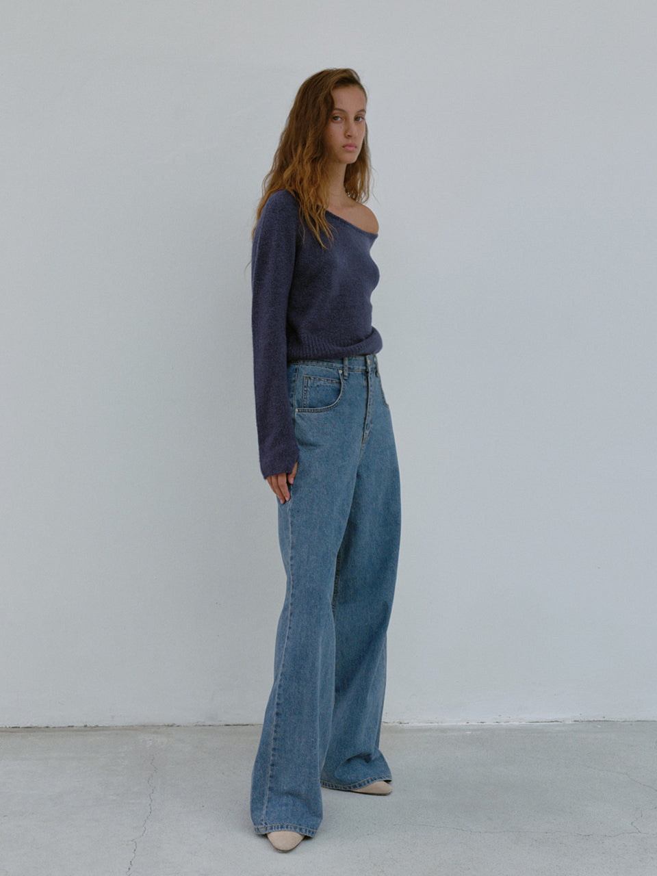 Finger Hole Knit (Deep Blue)