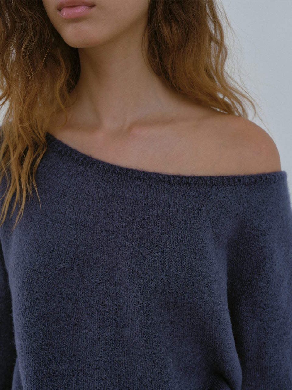 Finger Hole Knit (Deep Blue)