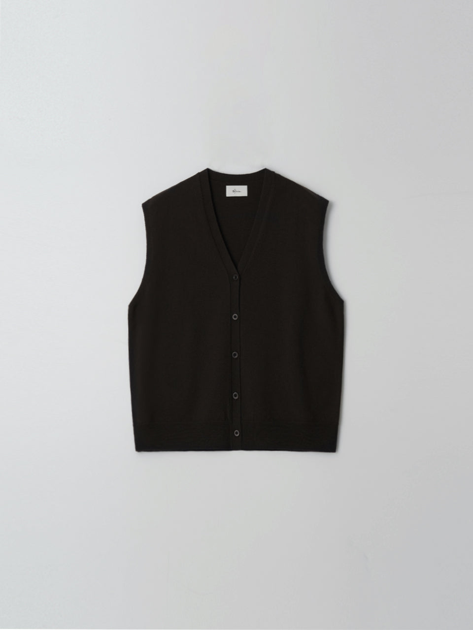 Open Knit Vest (Seal Brown)