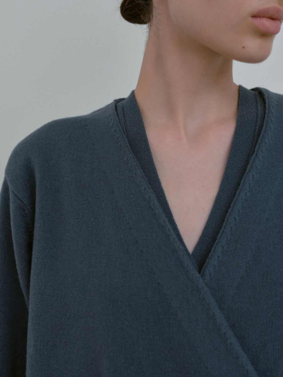Open Knit Vest (Stormy Blue)