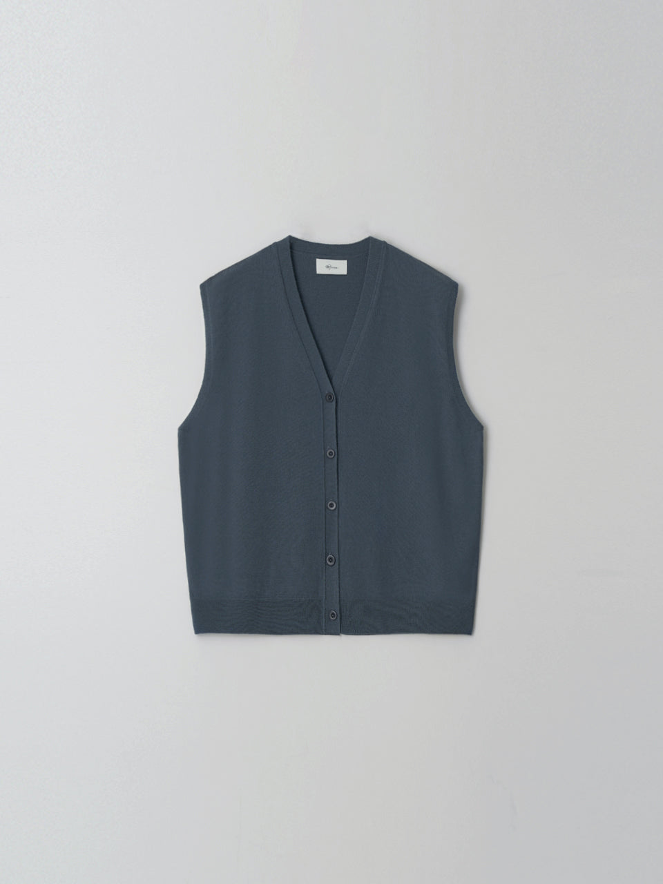 Open Knit Vest (Stormy Blue)