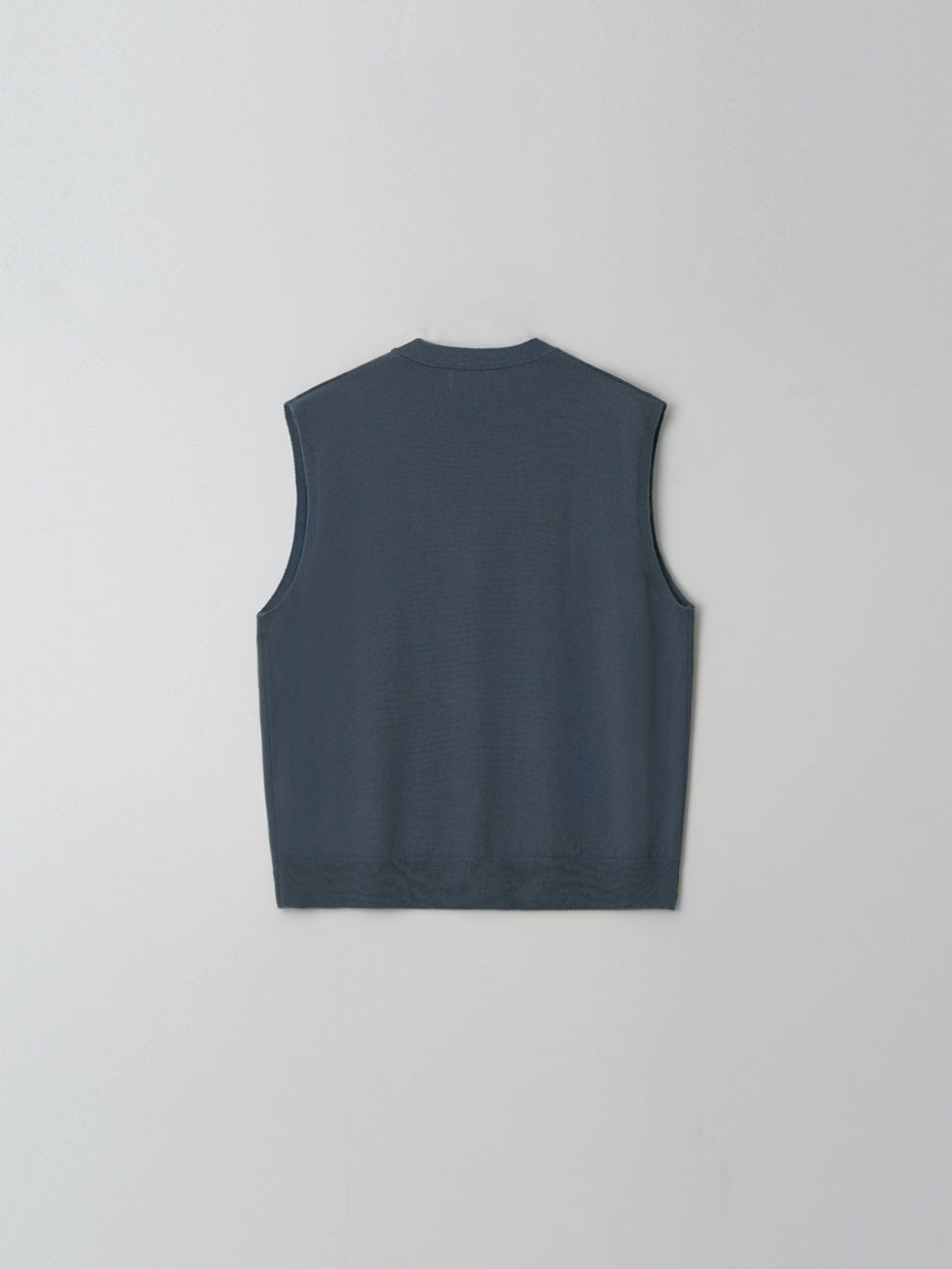 Open Knit Vest (Stormy Blue)