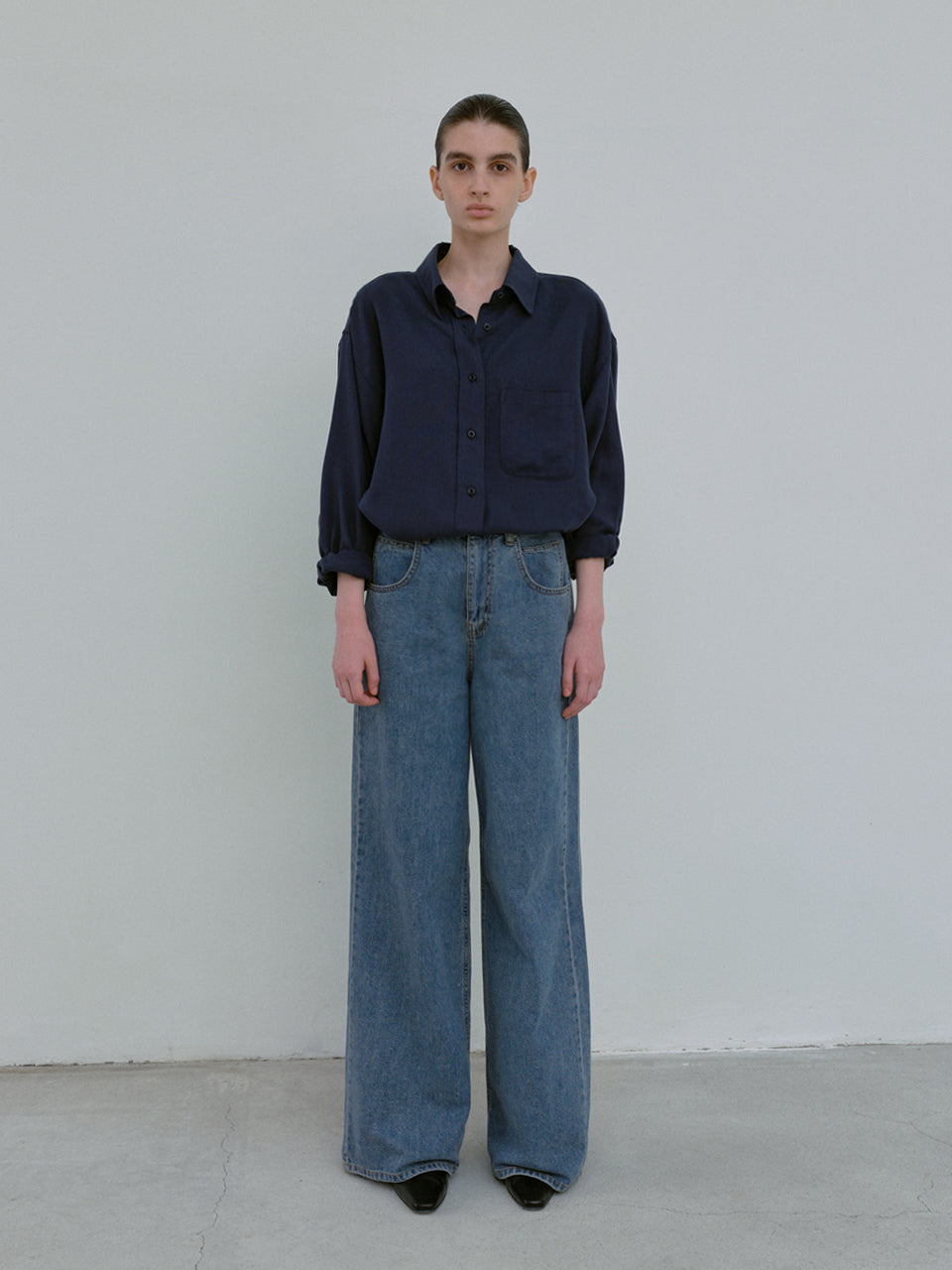Tencel Shirt (Deep Blue)
