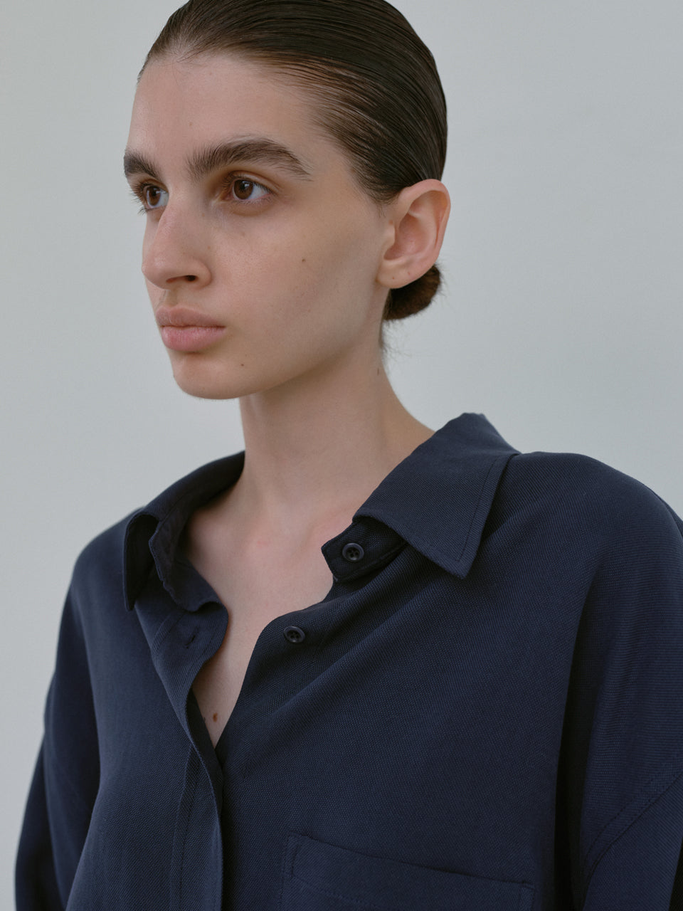 Tencel Shirt (Deep Blue)