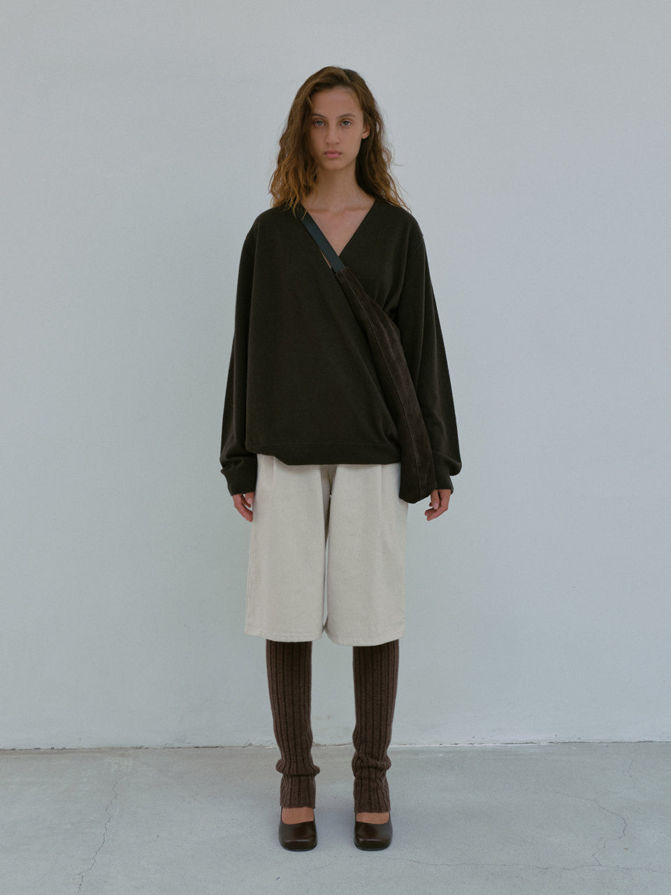 Wrap Cardigan (Seal Brown)