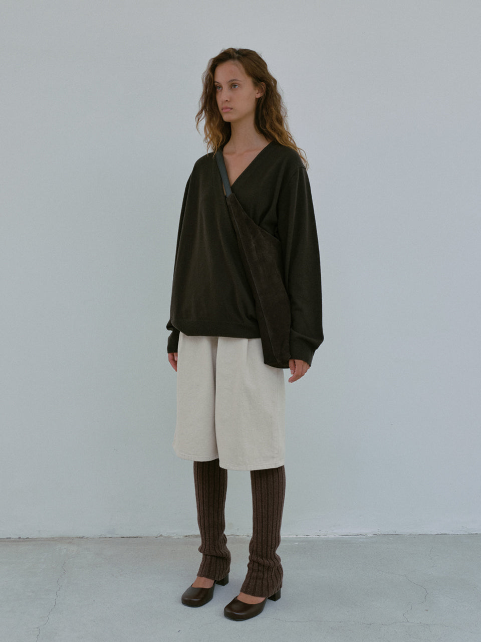Wrap Cardigan (Seal Brown)