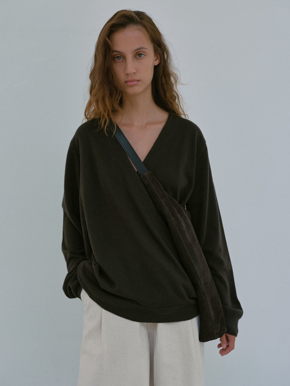Wrap Cardigan (Seal Brown)