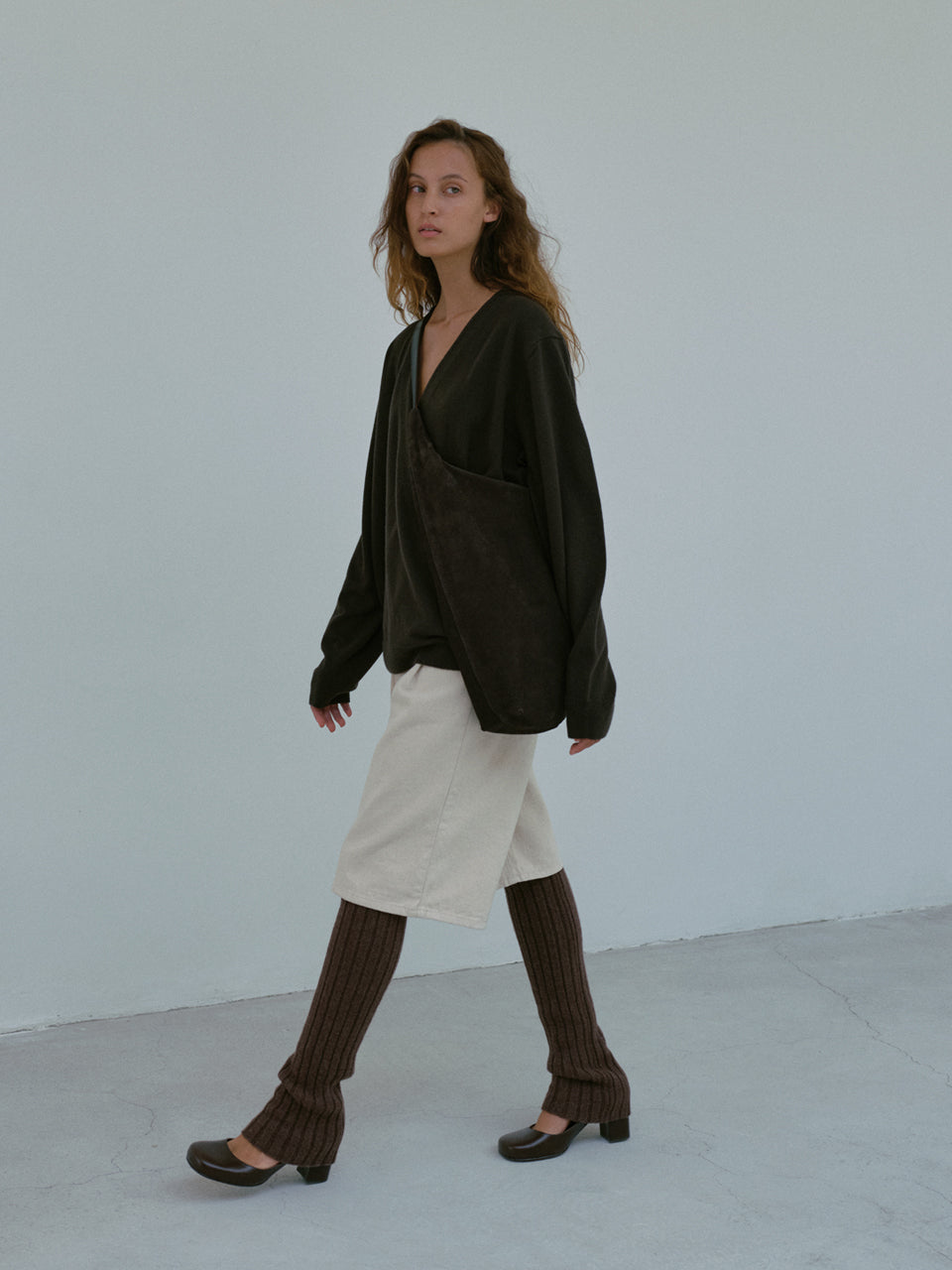 Wrap Cardigan (Seal Brown)