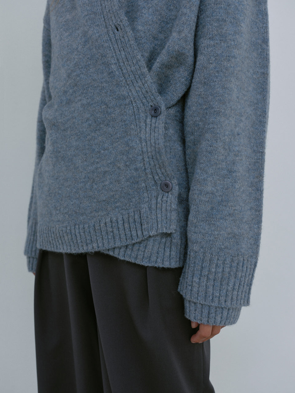 2way Alpaca Cardigan (Baby Blue)