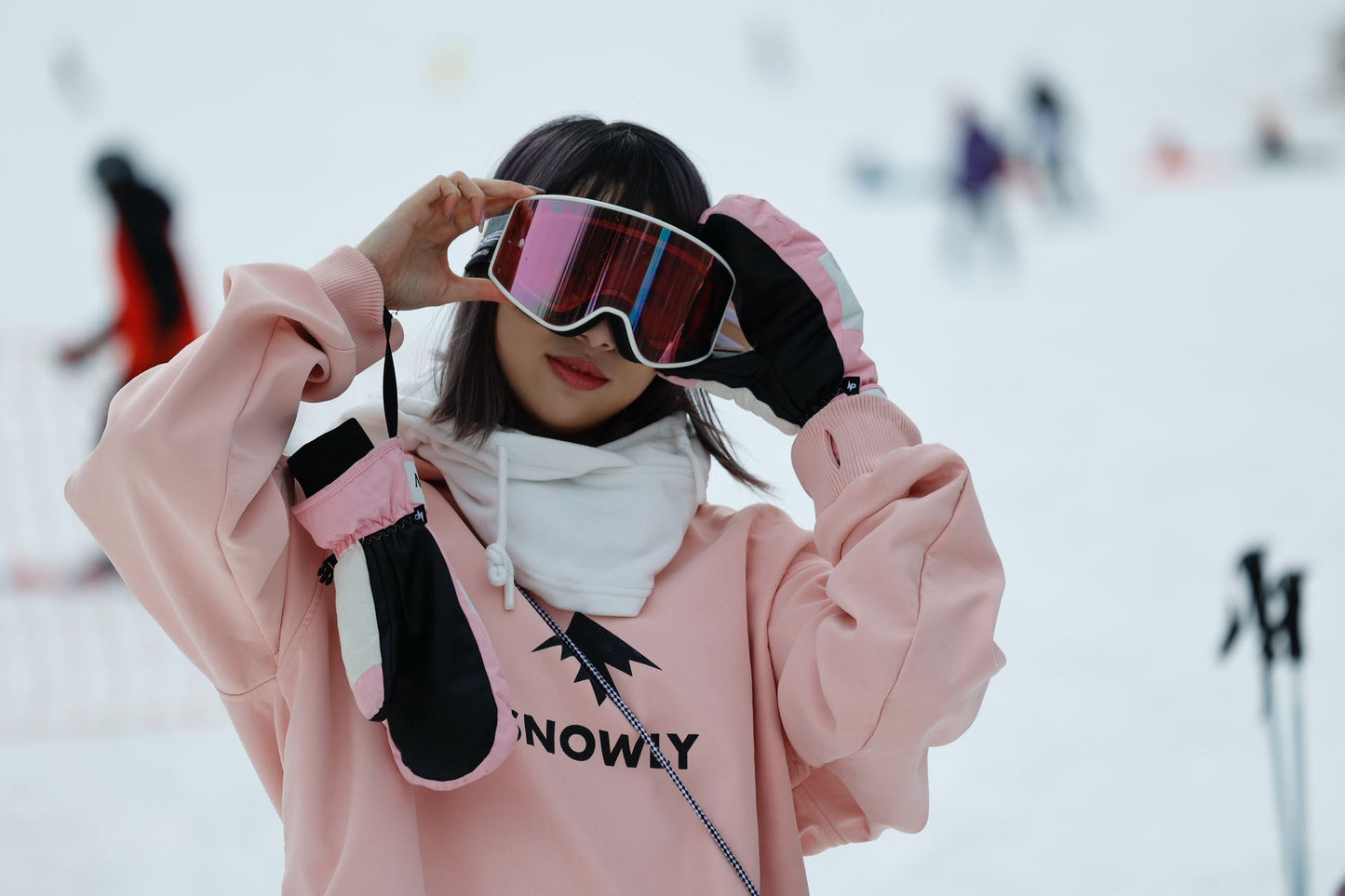 SNOWLY - Women Original Waterproof Hoodie (Pink)