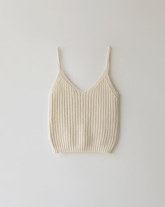NOTHING WRITTEN - Jerry Knit Cami Top (Ivory)