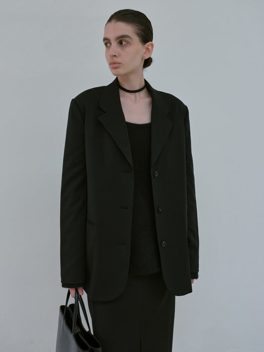 Tailored Single Jacket (Black)