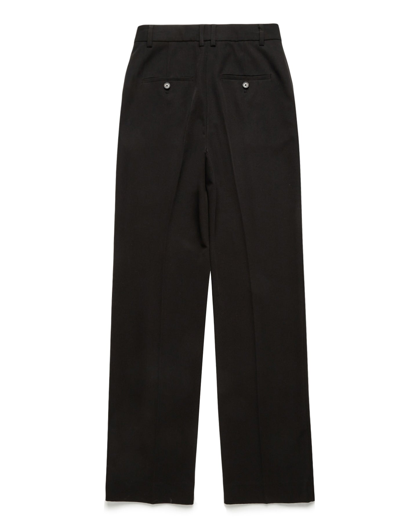 Semi-wide Straight Slacks (Black)