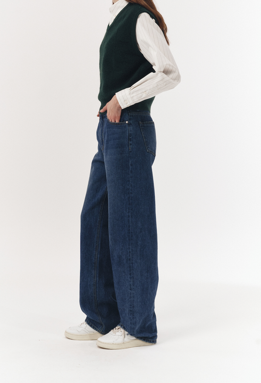 90'S WIDE LEG JEANS CLASSIC BLUE