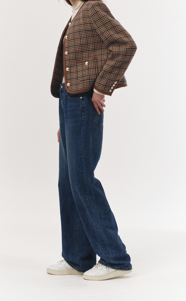 90'S WIDE LEG JEANS CLASSIC BLUE