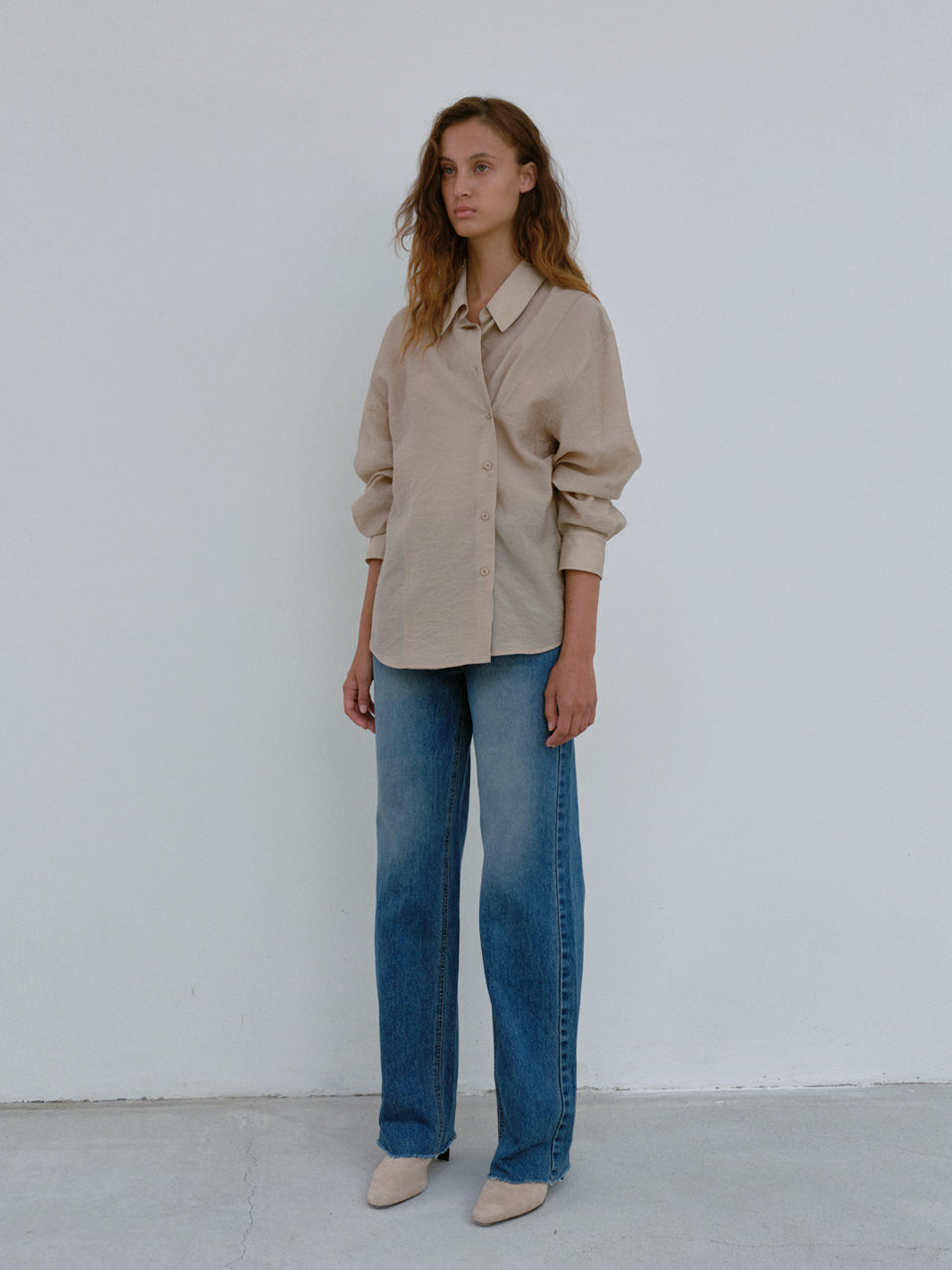 Button Shirt (Beige)