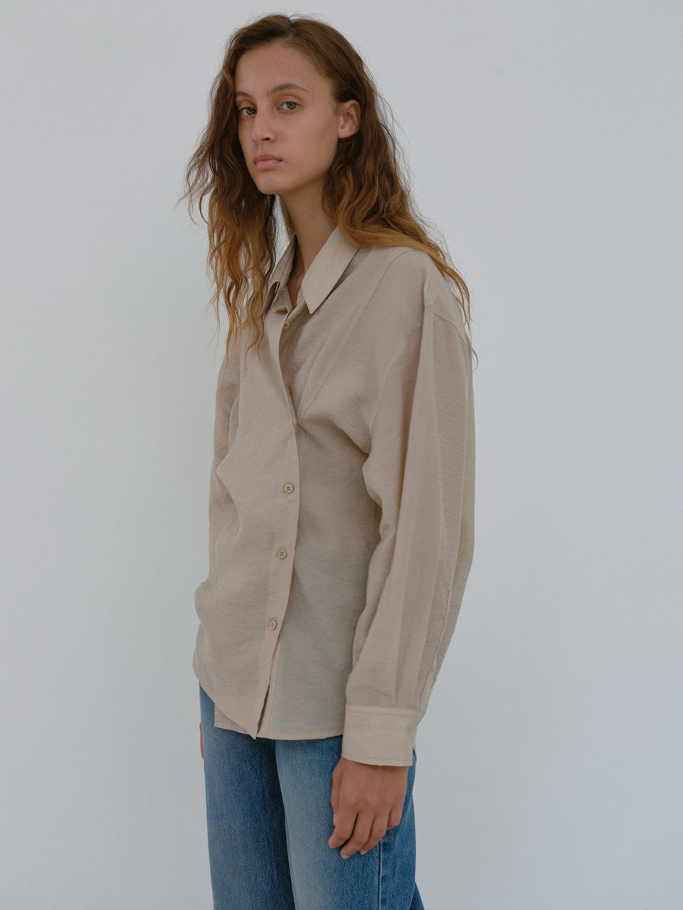 Button Shirt (Beige)