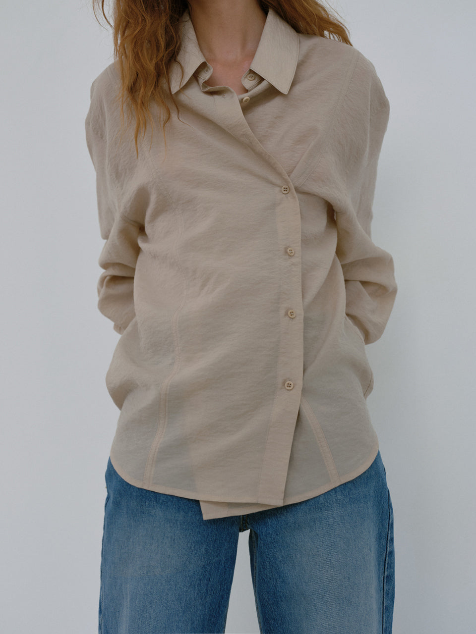 Button Shirt (Beige)