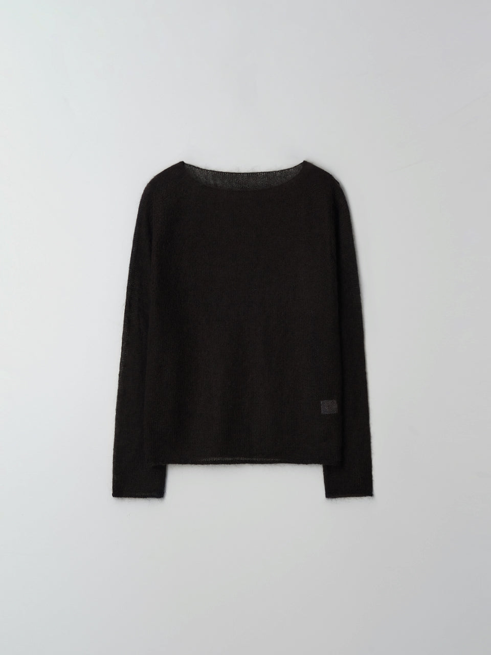 Mohair Boatneck Knit (Coffee Bean)