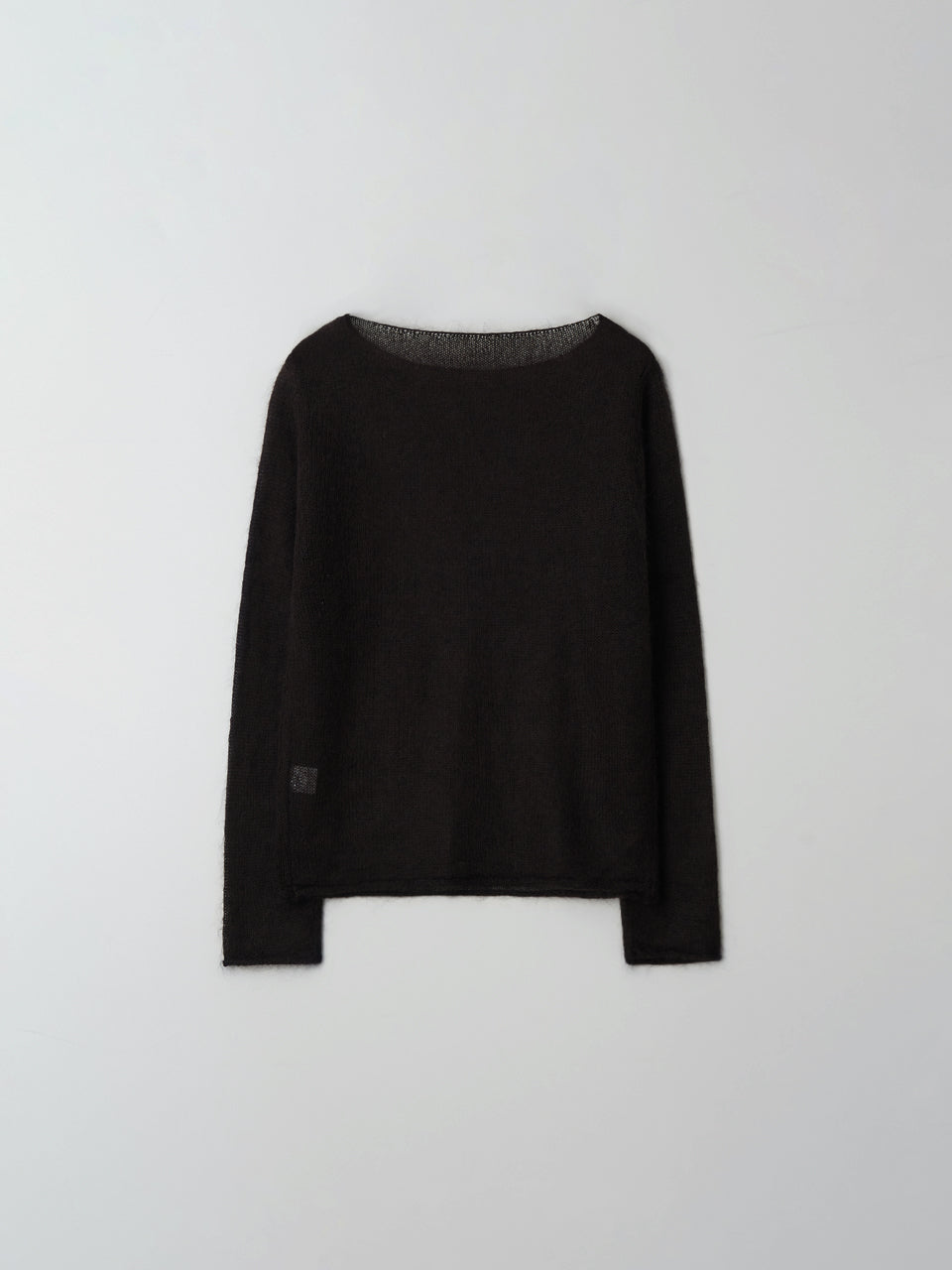 Mohair Boatneck Knit (Coffee Bean)