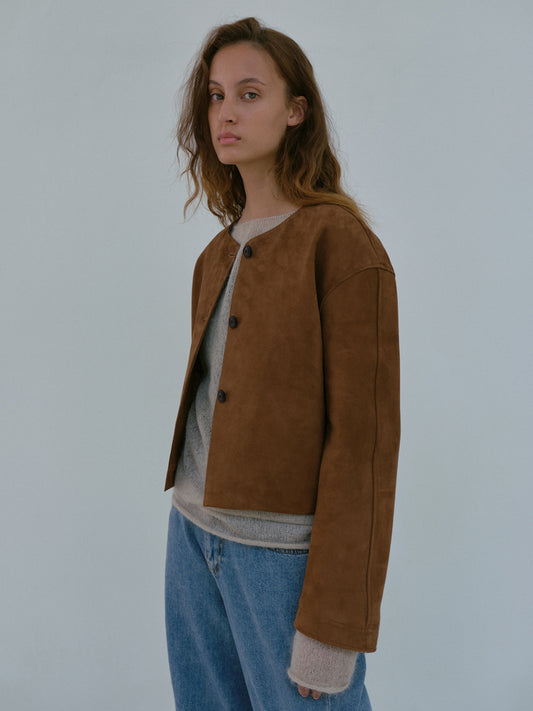 Suede Jacket (Camel)