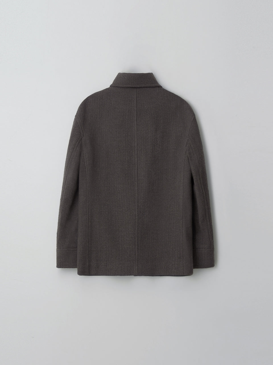 Tweed Half Coat (Gray)